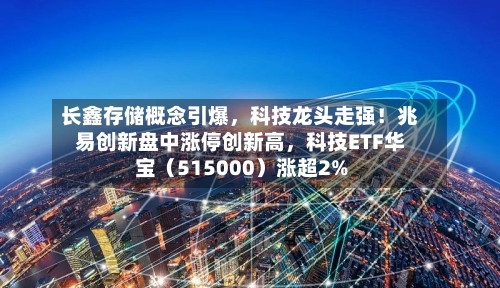 长鑫存储概念引爆,科技龙头走强!兆易创新盘中涨停创新高,科技ETF华宝(515000)涨超2%