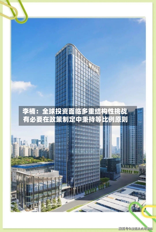李楠:全球投资面临多重结构性挑战 有必要在政策制定中秉持等比例原则